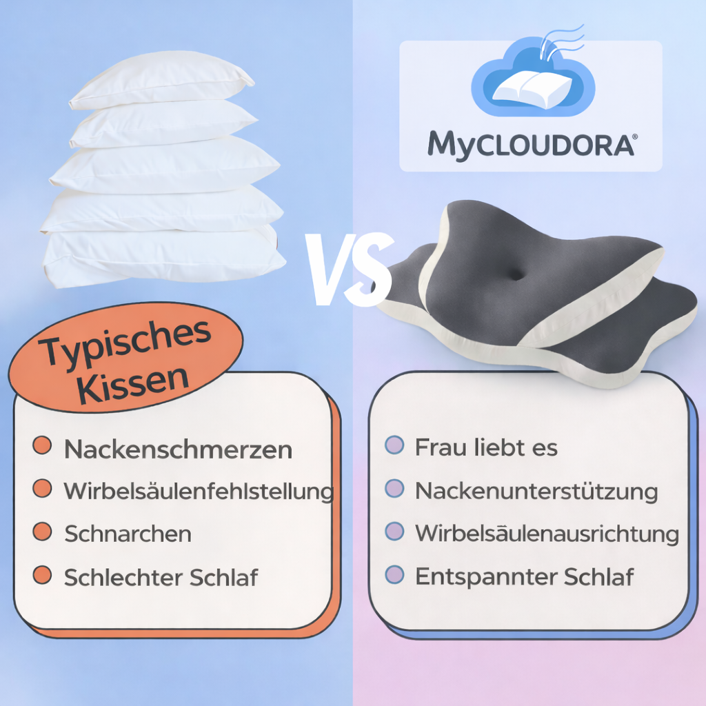 MyCloudora Ergonomisches Kissen 2.0